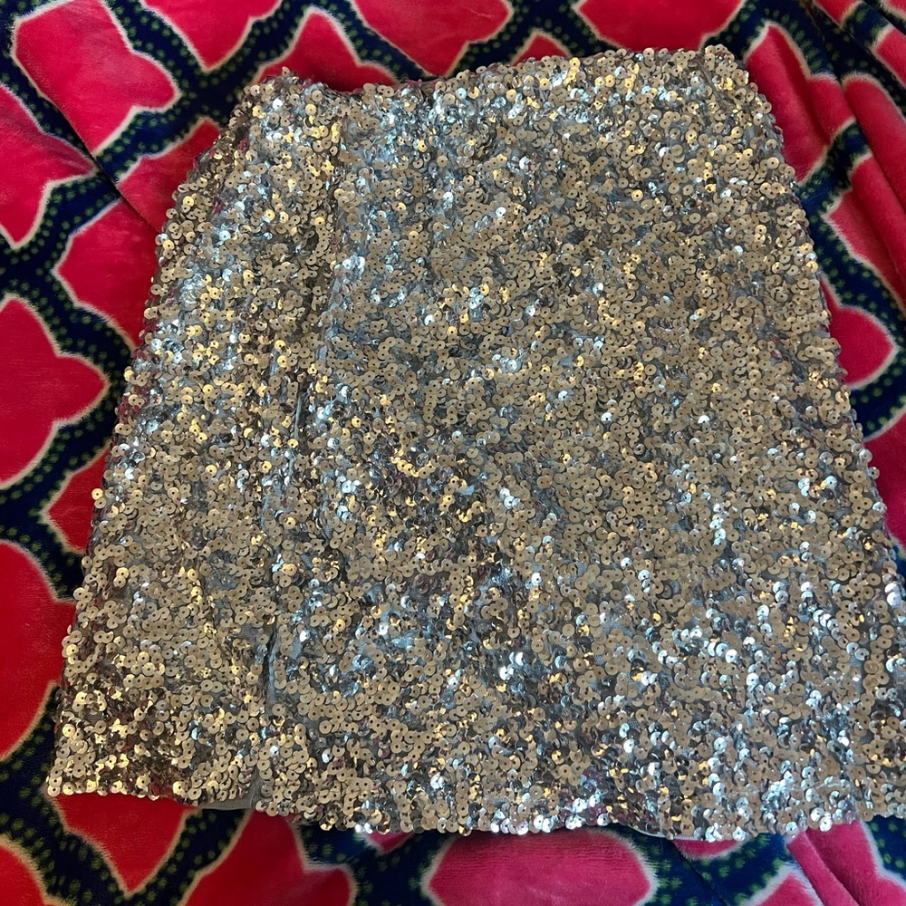 sparkly sequin skirt